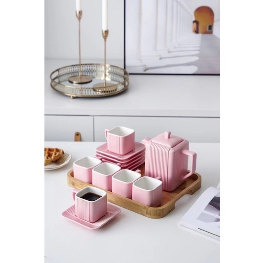 Σετ Τσαγιού – Καφέ OXFORD 7 τεμ & Δίσκο ΒΑΜΒΟΟ Σετ Τσαγιού – Καφέ OXFORD 7 τεμ & Δίσκο ΒΑΜΒΟΟ