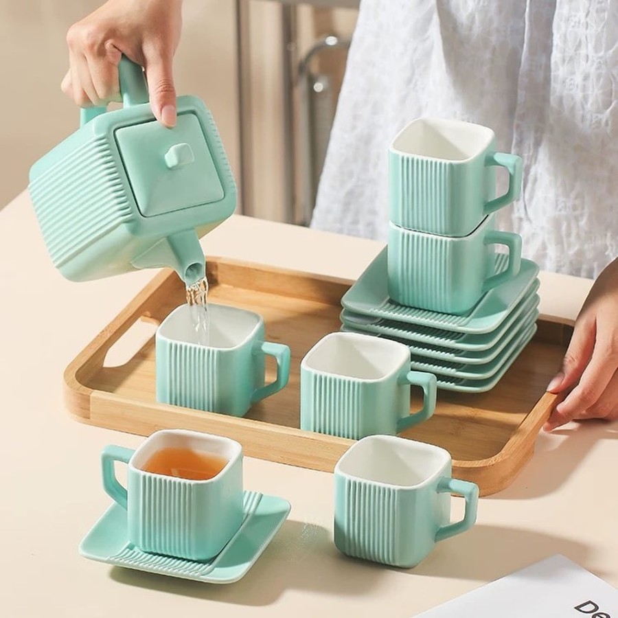 Σετ Τσαγιού – Καφέ OXFORD 7 τεμ & Δίσκο ΒΑΜΒΟΟ Σετ Τσαγιού – Καφέ OXFORD 7 τεμ & Δίσκο ΒΑΜΒΟΟ