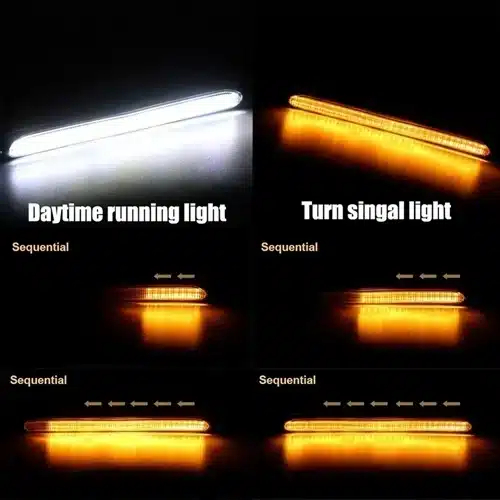 Σετ Universal LED Φώτα Ημέρας και Βηματικά Φλάς Αυτοκινήτου 16cm 2τμχ Σετ Universal LED Φώτα Ημέρας και Βηματικά Φλάς Αυτοκινήτου 16cm 2τμχ