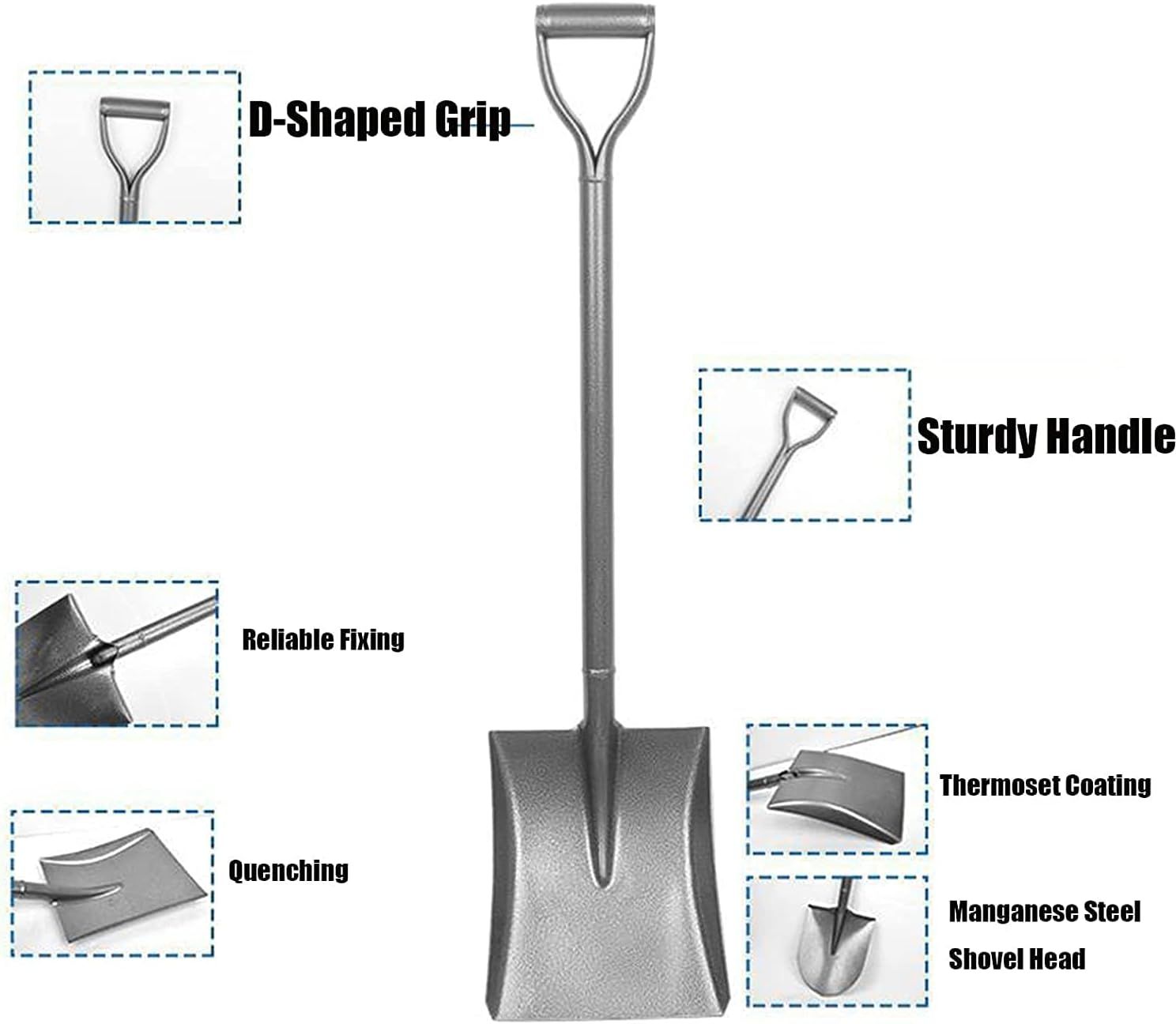 Σιδερένιο Φτυάρι 102x23cm – Ασημί Σιδερένιο Φτυάρι 102x23cm – Ασημί