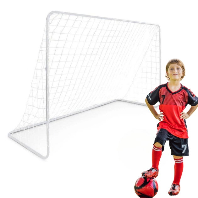 Σιδερένιο Τέρμα Ποδοσφαίρου με Δίχτυ - 122x182x61cm Σιδερένιο Τέρμα Ποδοσφαίρου με Δίχτυ - 122x182x61cm