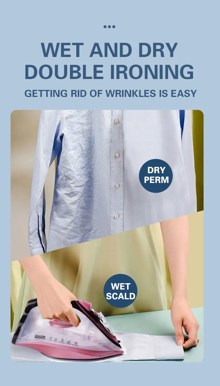 Σίδερο Ατμού με Αντικολλητική Πλάκα και Βάση Στήριξης DSP 2200W 220V Λευκό-Ροζ Σίδερο Ατμού με Αντικολλητική Πλάκα και Βάση Στήριξης DSP 2200W 220V Λευκό-Ροζ