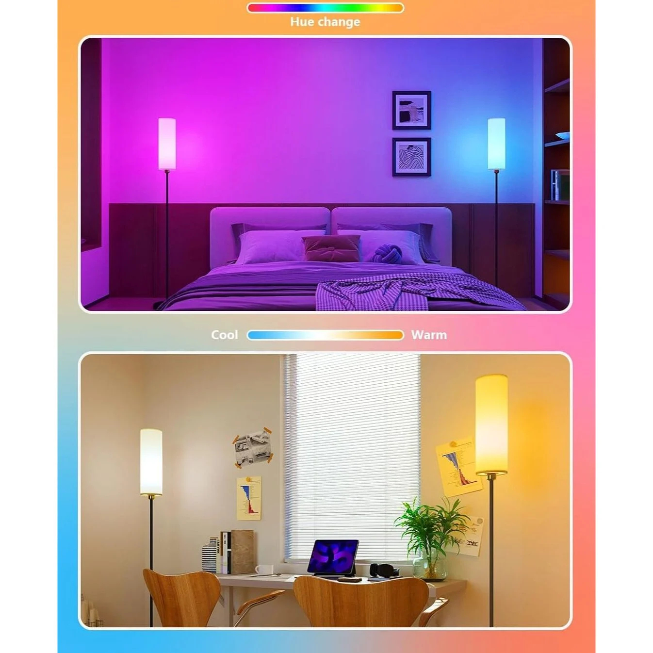 Smart Επιδαπέδιο Φωτιστικό RGB LED 165cm με Τηλεχειριστήριο & APP Smart Επιδαπέδιο Φωτιστικό RGB LED 165cm με Τηλεχειριστήριο & APP