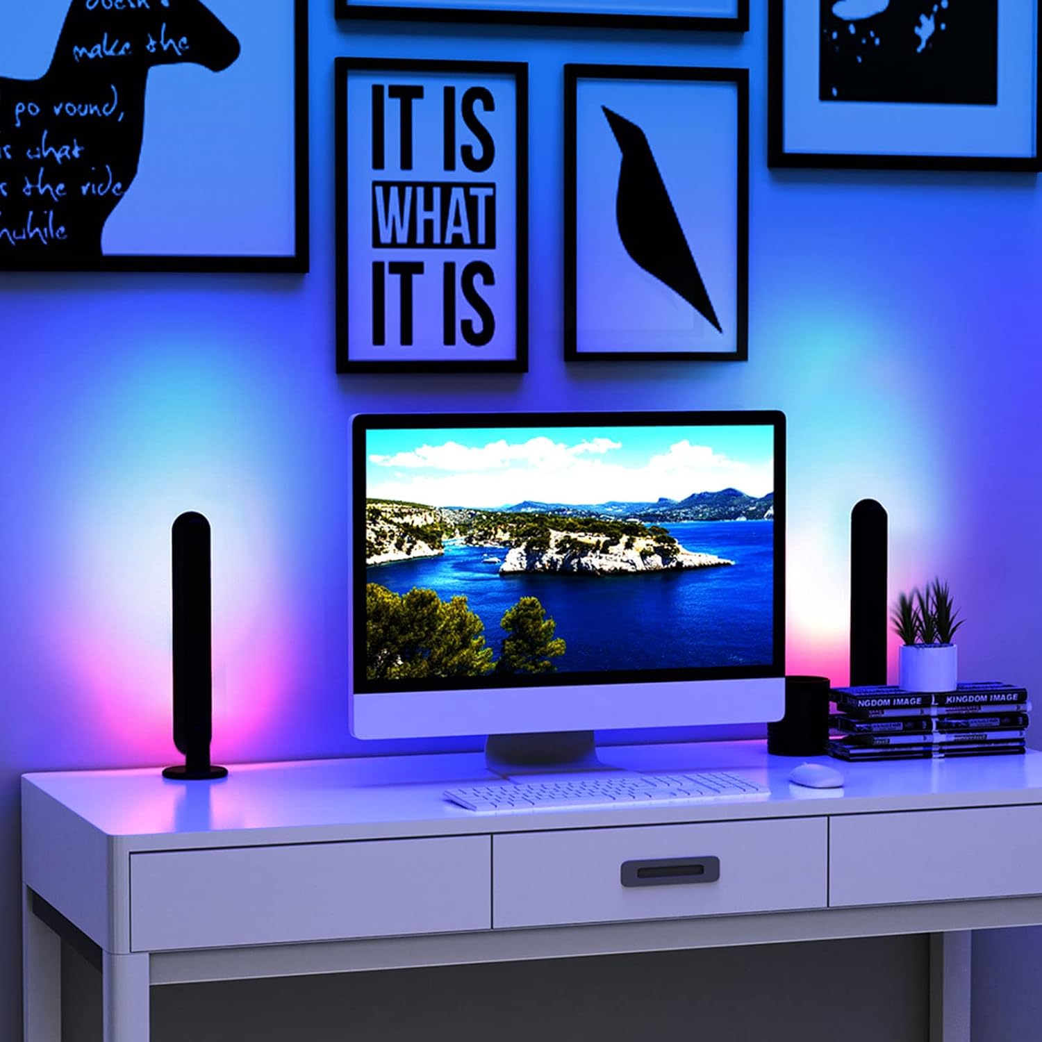 Smart LED RGB Μπάρες Φωτισμού με Τηλεχειριστήριο, App & Φωνητικό Έλεγχο - Για Gaming & TV Smart LED RGB Μπάρες Φωτισμού με Τηλεχειριστήριο, App & Φωνητικό Έλεγχο - Για Gaming & TV
