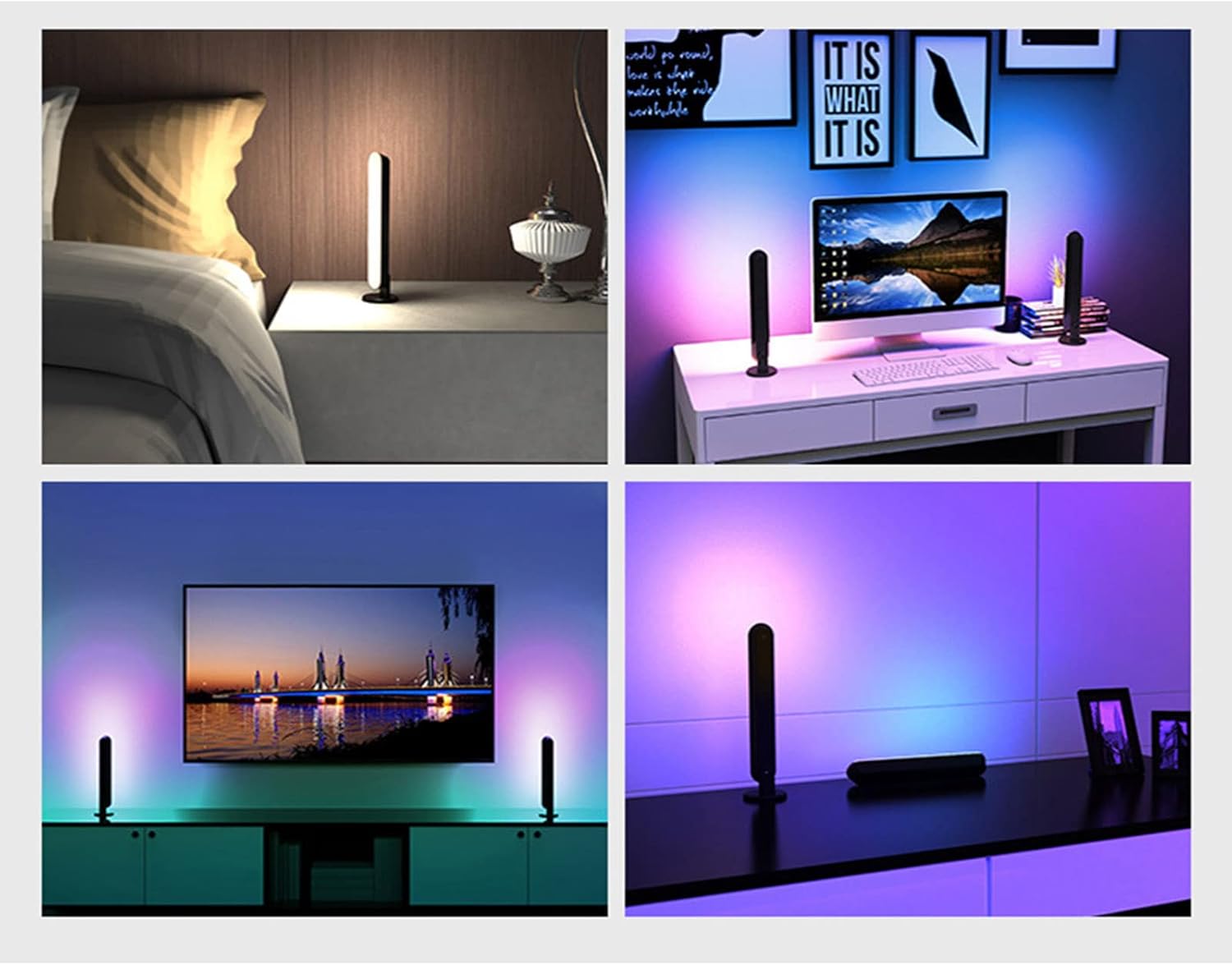 Smart LED RGB Μπάρες Φωτισμού με Τηλεχειριστήριο, App & Φωνητικό Έλεγχο - Για Gaming & TV Smart LED RGB Μπάρες Φωτισμού με Τηλεχειριστήριο, App & Φωνητικό Έλεγχο - Για Gaming & TV