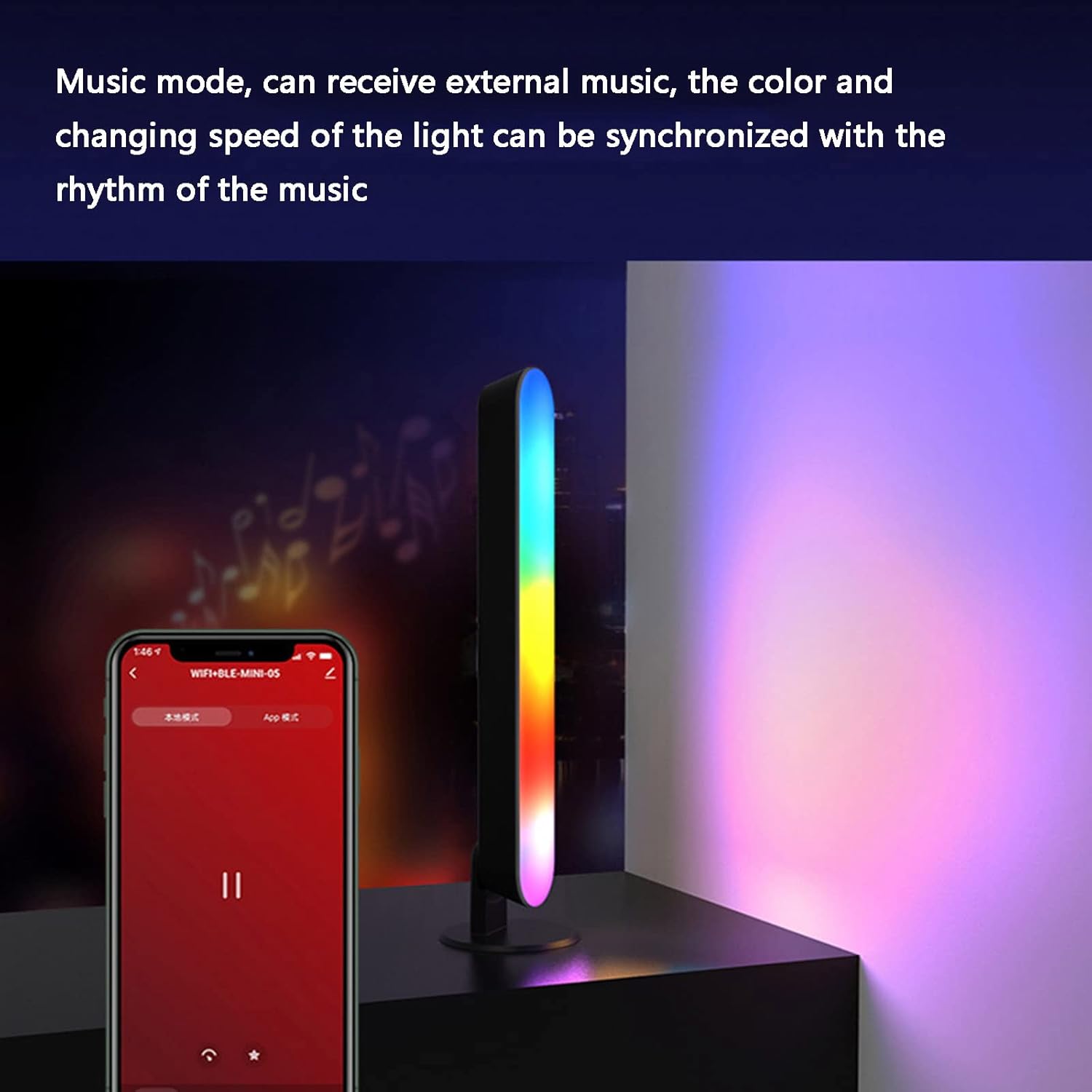 Smart LED RGB Μπάρες Φωτισμού με Τηλεχειριστήριο, App & Φωνητικό Έλεγχο - Για Gaming & TV Smart LED RGB Μπάρες Φωτισμού με Τηλεχειριστήριο, App & Φωνητικό Έλεγχο - Για Gaming & TV