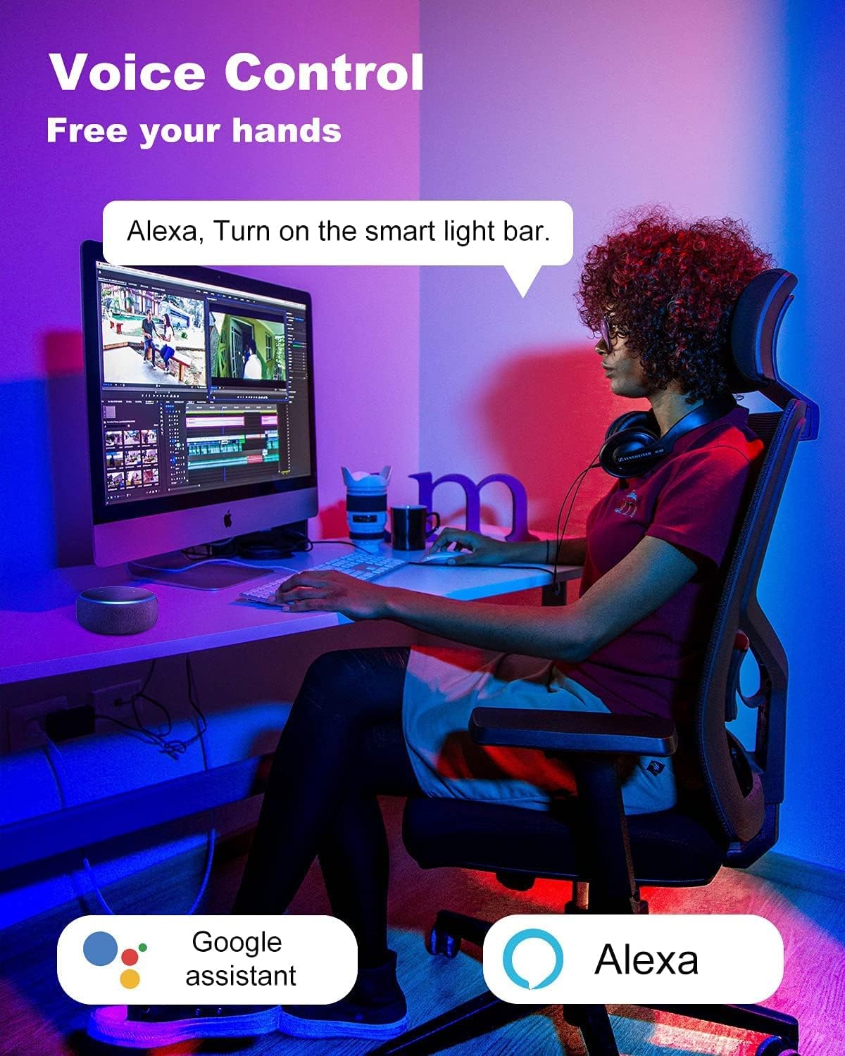 Smart LED RGB Μπάρες Φωτισμού με Τηλεχειριστήριο, App & Φωνητικό Έλεγχο - Για Gaming & TV Smart LED RGB Μπάρες Φωτισμού με Τηλεχειριστήριο, App & Φωνητικό Έλεγχο - Για Gaming & TV