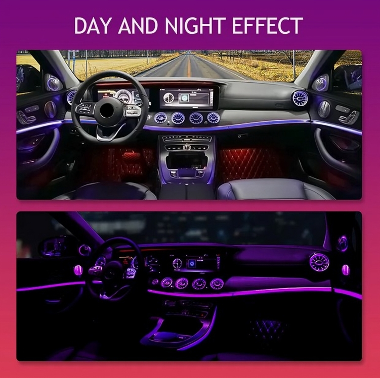 Smart RGB LED Σύστημα Φωτισμού Σαλονιού Αυτοκινήτου - Οπτική Ίνα 6 μέτρα Smart RGB LED Σύστημα Φωτισμού Σαλονιού Αυτοκινήτου - Οπτική Ίνα 6 μέτρα