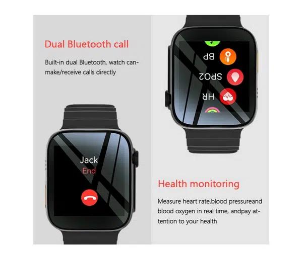 Smartwatch με Παλμογράφο ,Απάντηση Κλήσεων – Μηνυμάτων ,Ειδοποίηση Εφαρμογών και Οθόνη Αφής σε Μαύρο Χρώμα Smartwatch με Παλμογράφο ,Απάντηση Κλήσεων – Μηνυμάτων ,Ειδοποίηση Εφαρμογών και Οθόνη Αφής σε Μαύρο Χρώμα