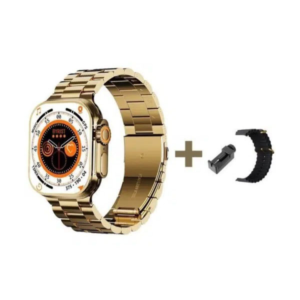 Smartwatch Με Παλμογράφο- Ένδειξη Μηνυμάτων Και Bluetooth- M9 Ultra Max Χρυσό Smartwatch Με Παλμογράφο- Ένδειξη Μηνυμάτων Και Bluetooth- M9 Ultra Max Χρυσό