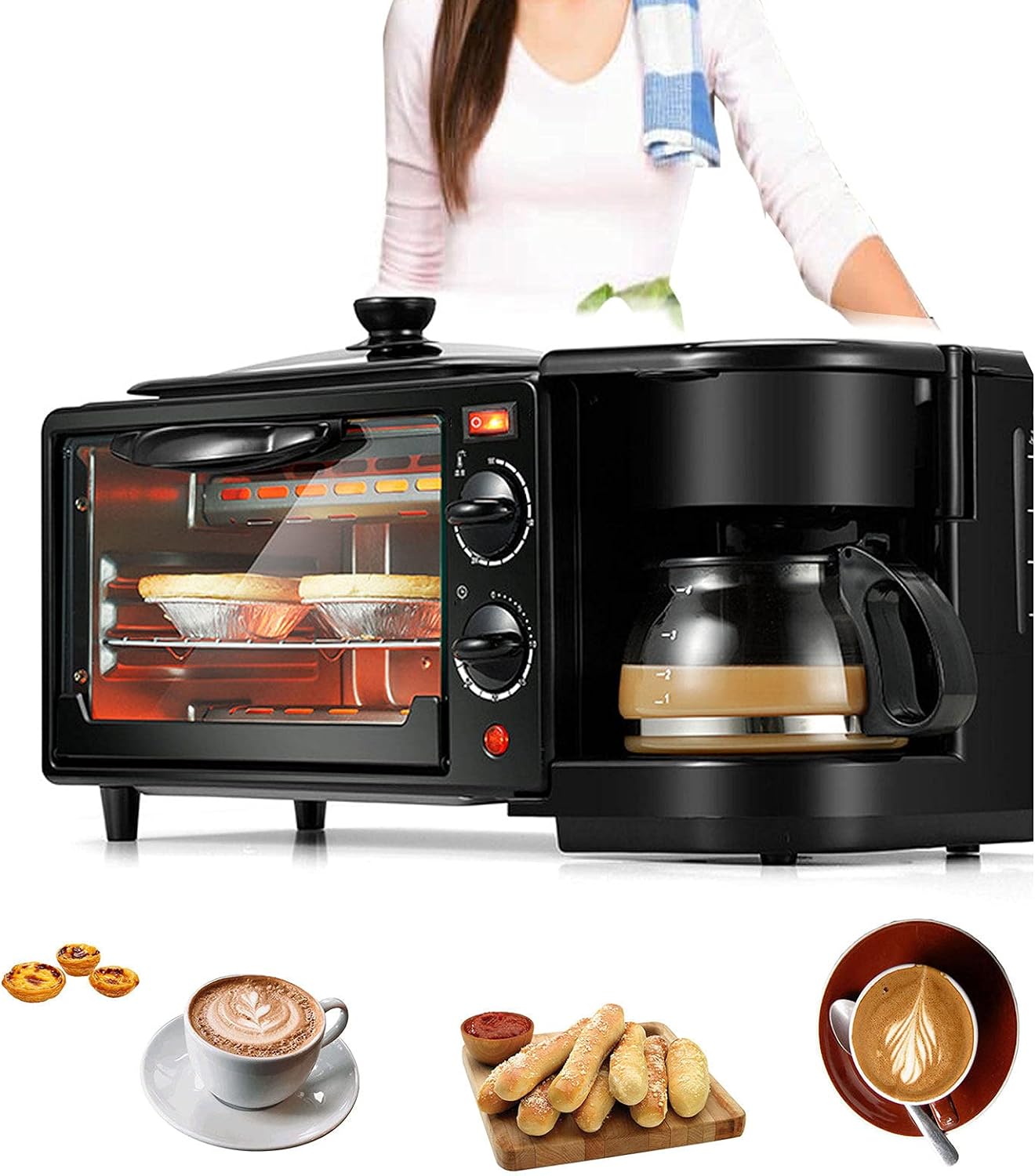 Sokany 3 σε 1 Πολυμηχάνημα Πρωινού Καφετιέρα Φριτέζα και Τοστιέρα Sokany 3 σε 1 Πολυμηχάνημα Πρωινού Καφετιέρα Φριτέζα και Τοστιέρα