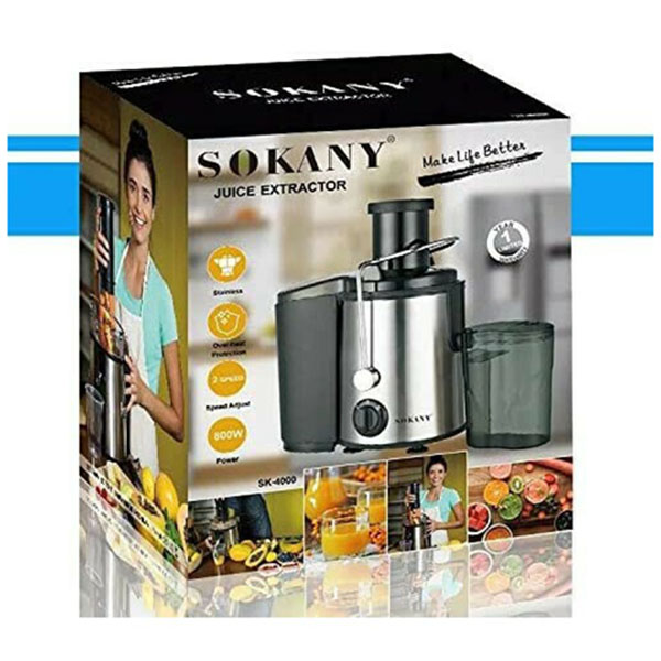 Sokany Αποχυμωτής 800W Inox-Ασημί Sokany Αποχυμωτής 800W Inox-Ασημί