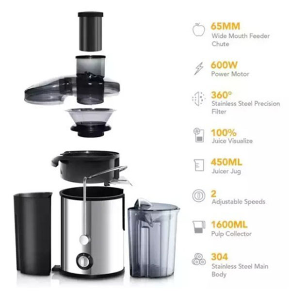 Sokany Αποχυμωτής 800W Inox-Ασημί Sokany Αποχυμωτής 800W Inox-Ασημί