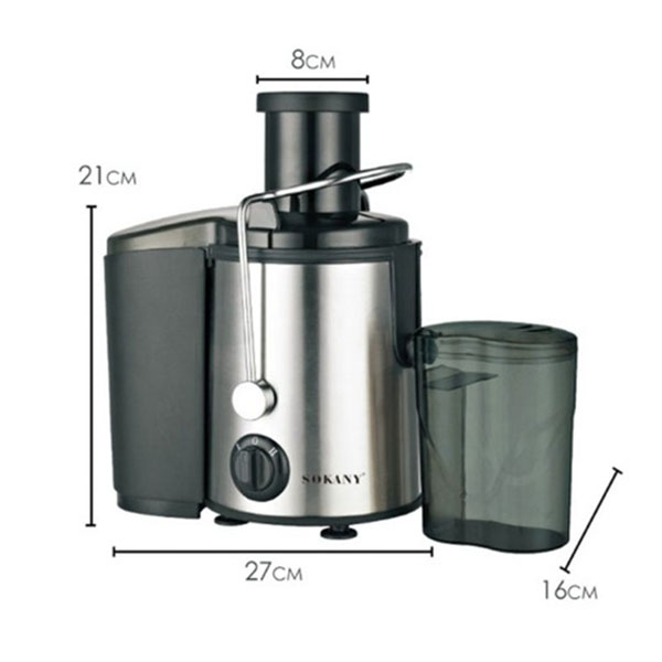 Sokany Αποχυμωτής 800W Inox-Ασημί Sokany Αποχυμωτής 800W Inox-Ασημί