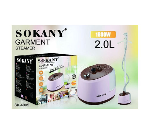 Sokany Επιδαπέδιος Ατμοκαθαριστής Ρούχων - Κάθετο Σίδερο Ατμού 1800W με Δοχείο 2lt Ροζ Sokany Επιδαπέδιος Ατμοκαθαριστής Ρούχων - Κάθετο Σίδερο Ατμού 1800W με Δοχείο 2lt Ροζ