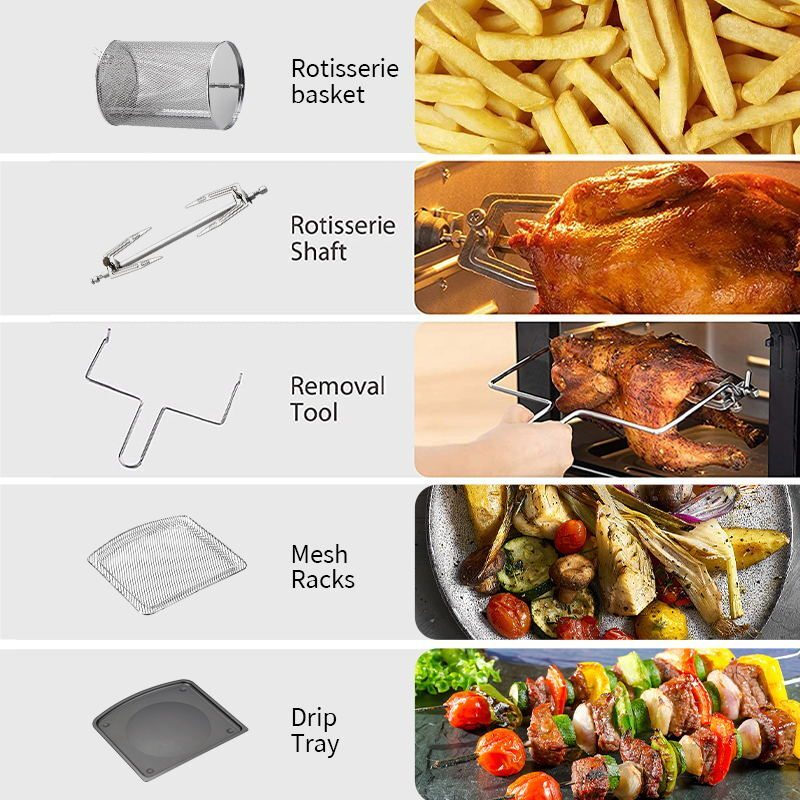 Sokany Ηλεκτρική Φριτέζα Αέρος με Ρυθμιζόμενο Θερμοστάτη και Οθόνη LCD- Air Fryer 1800W 12L Sokany Ηλεκτρική Φριτέζα Αέρος με Ρυθμιζόμενο Θερμοστάτη και Οθόνη LCD- Air Fryer 1800W 12L