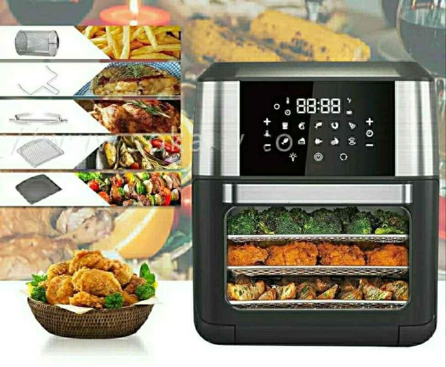 Sokany Ηλεκτρική Φριτέζα Αέρος με Ρυθμιζόμενο Θερμοστάτη και Οθόνη LCD- Air Fryer 1800W 12L Sokany Ηλεκτρική Φριτέζα Αέρος με Ρυθμιζόμενο Θερμοστάτη και Οθόνη LCD- Air Fryer 1800W 12L