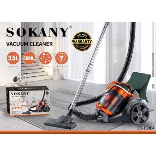 Sokany Ηλεκτρική Σκούπα 3600W με Κάδο 3,5L & Ρυθμιστή Ισχύος Sokany Ηλεκτρική Σκούπα 3600W με Κάδο 3,5L & Ρυθμιστή Ισχύος