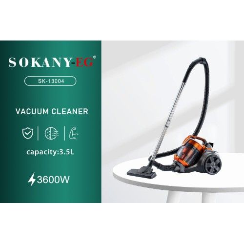 Sokany Ηλεκτρική Σκούπα 3600W με Κάδο 3,5L & Ρυθμιστή Ισχύος Sokany Ηλεκτρική Σκούπα 3600W με Κάδο 3,5L & Ρυθμιστή Ισχύος