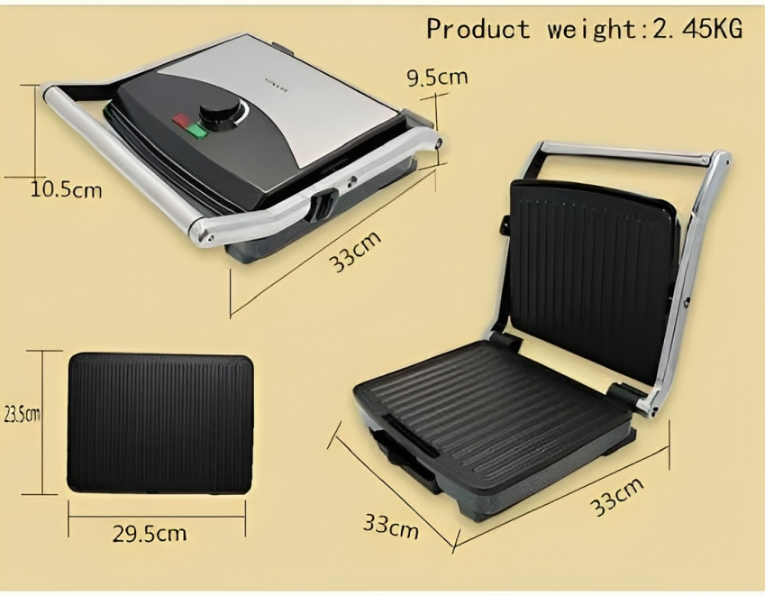 Sokany Inox Τοστιέρα - Γκριλιέρα 2000W με Αντικολλητικές Πλάκες & Ρυθμιζόμενο Θερμοστάτη Sokany Inox Τοστιέρα - Γκριλιέρα 2000W με Αντικολλητικές Πλάκες & Ρυθμιζόμενο Θερμοστάτη