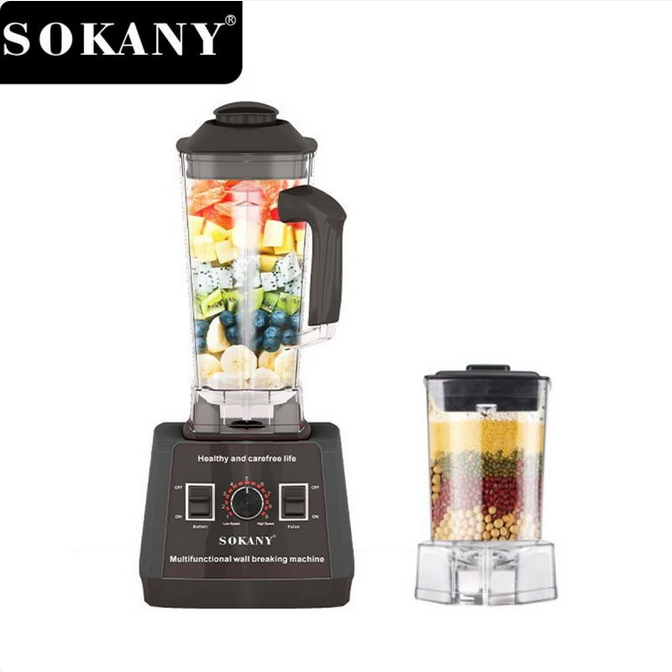 Sokany Πανίσχυρο Επαγγελματικό Μπλέντερ 5kW Πολλαπλών Χρήσεων με Χωρητικότητα 2.5lt Sokany Πανίσχυρο Επαγγελματικό Μπλέντερ 5kW Πολλαπλών Χρήσεων με Χωρητικότητα 2.5lt