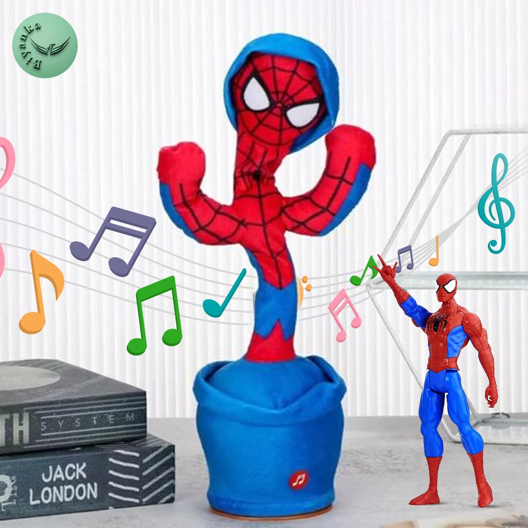 Spiderman Funky Cactus - Επαναφορτιζόμενο USB Παιχνίδι Κάκτος Spiderman που Χορεύει, Τραγουδάει & Μιλάει Spiderman Funky Cactus - Επαναφορτιζόμενο USB Παιχνίδι Κάκτος Spiderman που Χορεύει, Τραγουδάει & Μιλάει