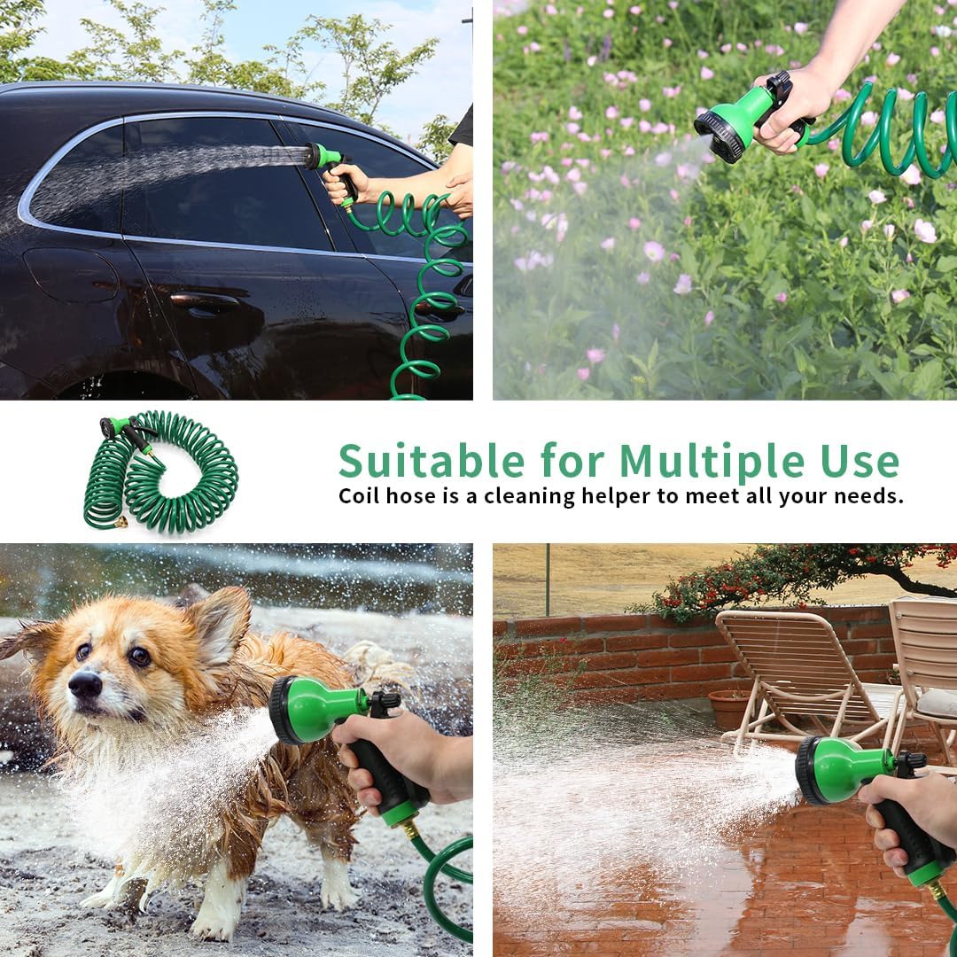 Σπιράλ Λάστιχο 15μ με Πιστόλι Πολλών Λειτουργιών - Επεκτεινόμενο Λάστιχο Κήπου - Βεράντας Magic Hose Σπιράλ Λάστιχο 15μ με Πιστόλι Πολλών Λειτουργιών - Επεκτεινόμενο Λάστιχο Κήπου - Βεράντας Magic Hose