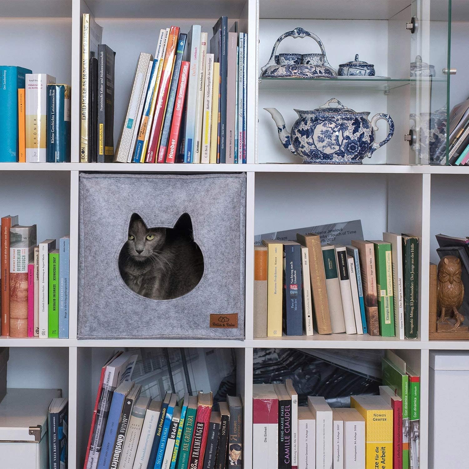 Σπιτάκι Γάτας από Τσόχα με Μαξιλάρι και Καπάκι Σπιτάκι Γάτας από Τσόχα με Μαξιλάρι και Καπάκι