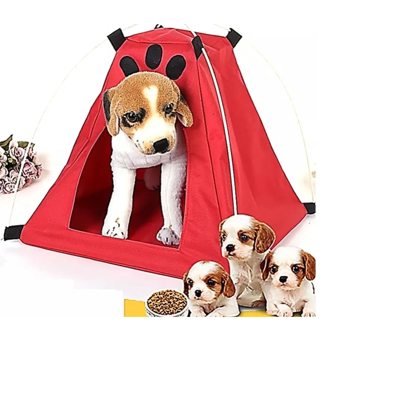 Σπιτάκι Σκύλου Σε Στυλ Σκηνής 40x40cm Σπιτάκι Σκύλου Σε Στυλ Σκηνής 40x40cm