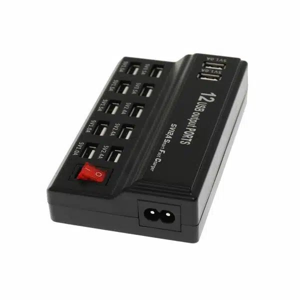 Σταθμός Φόρτισης 60W με 12 Θύρες USB για Πολλαπλές Συσκευές με Διαχείριση Ρεύματος & Προστασία Ασφαλείας Σταθμός Φόρτισης 60W με 12 Θύρες USB για Πολλαπλές Συσκευές με Διαχείριση Ρεύματος & Προστασία Ασφαλείας