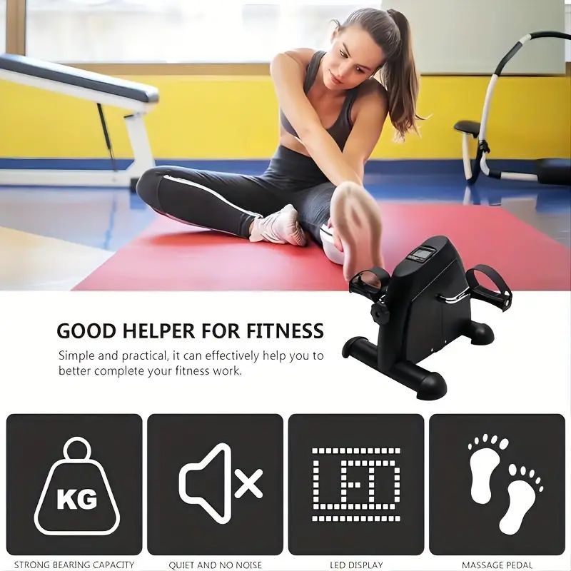 Στατικό Ποδήλατο Γυμναστικής Πεταλιέρα με Ρυθμιζόμενη Αντίσταση με Οθόνη Ενδείξεων LCD & Αντιολισθητικές Βάσεις 35x41x30 cm Στατικό Ποδήλατο Γυμναστικής Πεταλιέρα με Ρυθμιζόμενη Αντίσταση με Οθόνη Ενδείξεων LCD & Αντιολισθητικές Βάσεις 35x41x30 cm