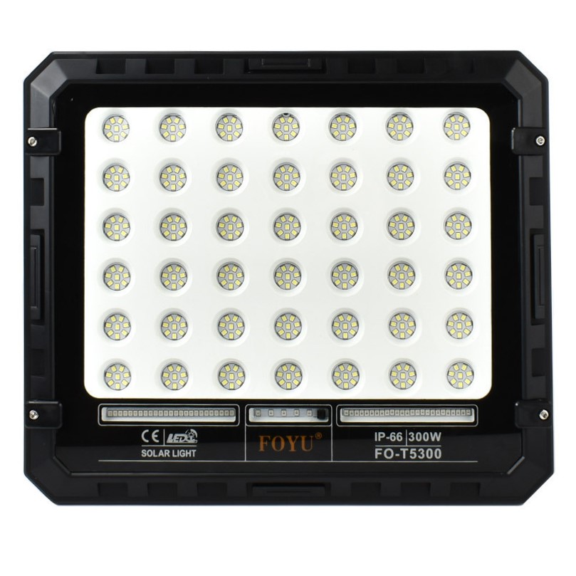 Στεγανός Ηλιακός Προβολέας LED 300W Ψυχρός Λευκός Φωτισμός - 6500K με Τηλεχειριστήριο & Προστασία IP66 Στεγανός Ηλιακός Προβολέας LED 300W Ψυχρός Λευκός Φωτισμός - 6500K με Τηλεχειριστήριο & Προστασία IP66