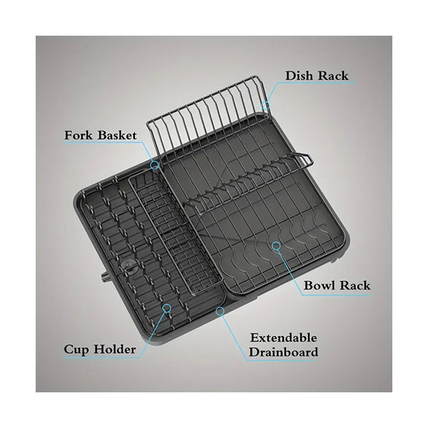 Στεγνωτήρας Νεροχύτη Μεταλλικός 40.89×53.09×7.87cm Στεγνωτήρας Νεροχύτη Μεταλλικός 40.89×53.09×7.87cm