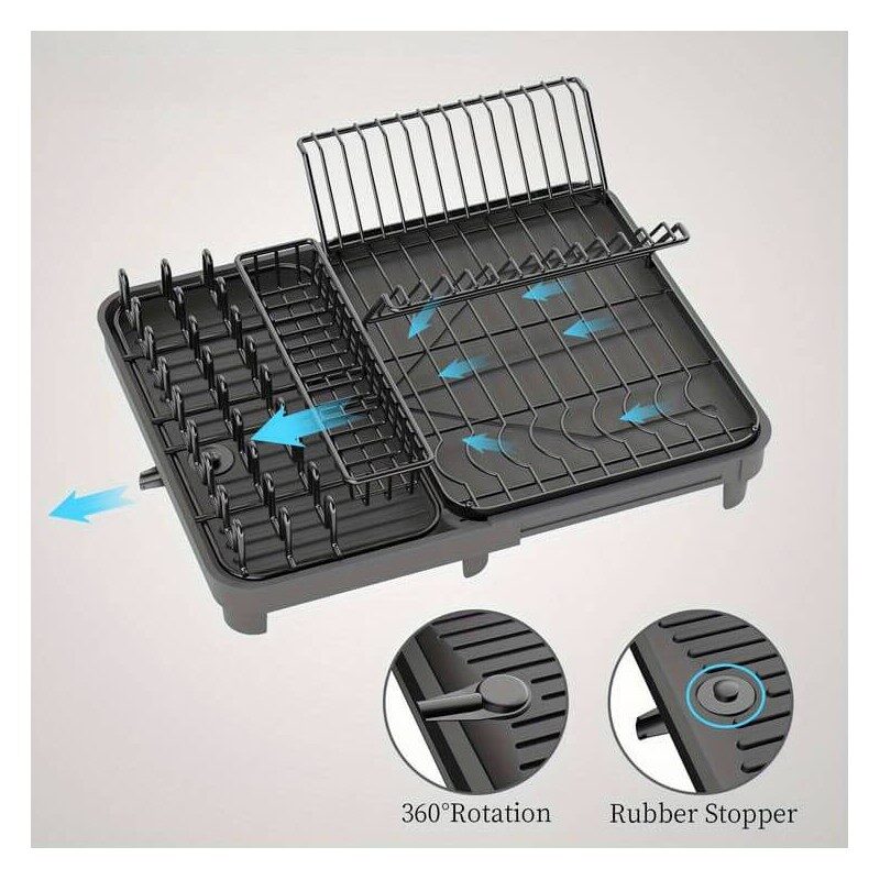 Στεγνωτήρας Νεροχύτη Μεταλλικός 40,89x53,09x7,87cm Στεγνωτήρας Νεροχύτη Μεταλλικός 40,89x53,09x7,87cm