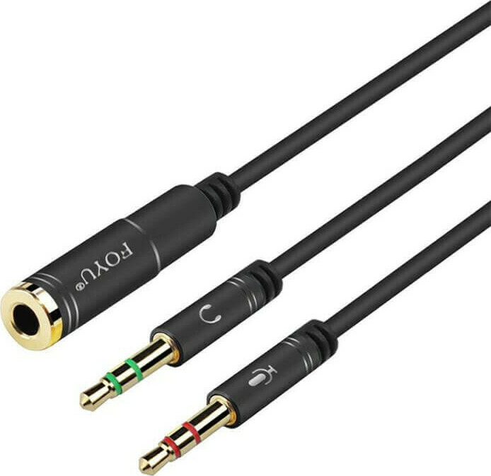 Στερεοφωνικό Καλώδιο AUX 3.5 mm Θηλυκό σε 2 x 3.5mm Jack Αρσενικά Βύσματα Στερεοφωνικό Καλώδιο AUX 3.5 mm Θηλυκό σε 2 x 3.5mm Jack Αρσενικά Βύσματα