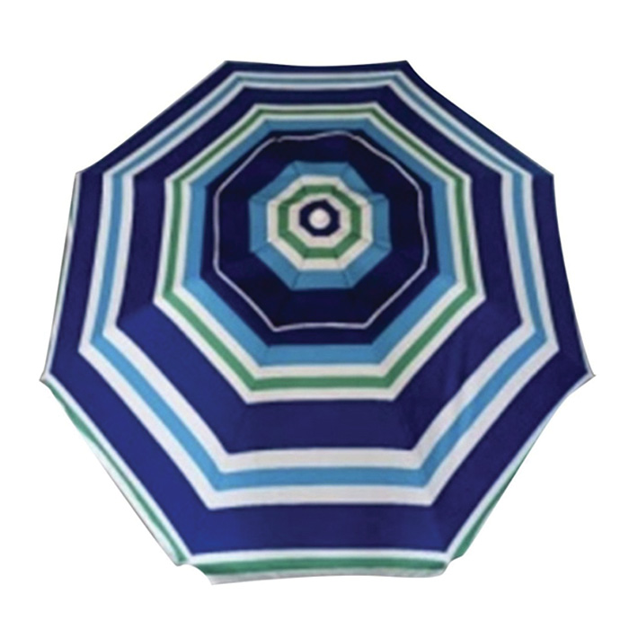 Στιβαρή Ομπρέλα Θαλάσσης Αλουμινίου 200cm με Ηλιοπροστασία UV και Θήκη Μεταφοράς Ριγέ σε Αποχρώσεις Μπλε, Πράσινο και Λευκό Στιβαρή Ομπρέλα Θαλάσσης Αλουμινίου 200cm με Ηλιοπροστασία UV και Θήκη Μεταφοράς Ριγέ σε Αποχρώσεις Μπλε, Πράσινο και Λευκό