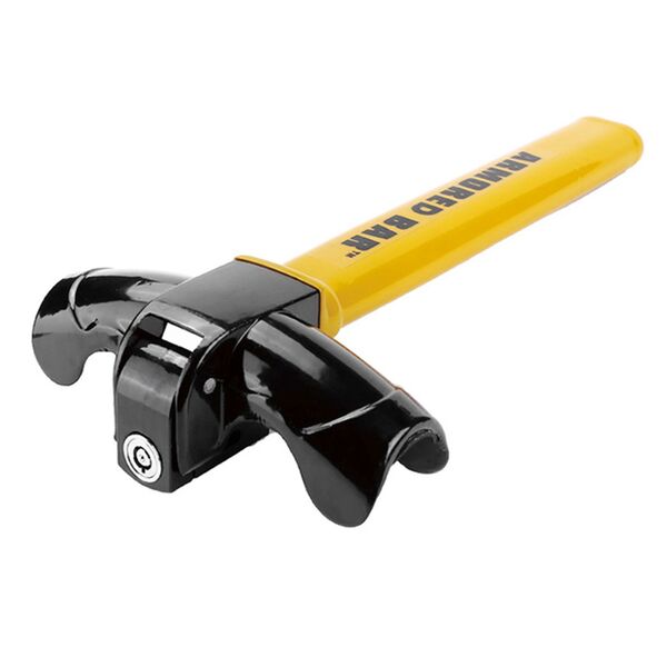 Στιβαρό Αντικλεπτικό Μπαστούνι Τιμονιού Αυτοκινήτου με 2 Κλειδιά 35x18cm Κίτρινο Στιβαρό Αντικλεπτικό Μπαστούνι Τιμονιού Αυτοκινήτου με 2 Κλειδιά 35x18cm Κίτρινο