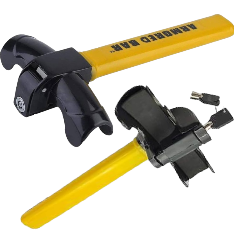 Στιβαρό Αντικλεπτικό Μπαστούνι Τιμονιού Αυτοκινήτου με 2 Κλειδιά 35x18cm Κίτρινο Στιβαρό Αντικλεπτικό Μπαστούνι Τιμονιού Αυτοκινήτου με 2 Κλειδιά 35x18cm Κίτρινο