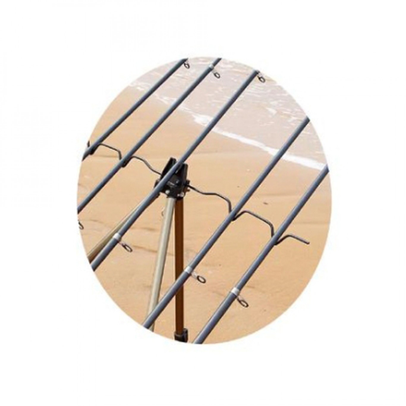 Πτυσσόμενο Τρίποδο - Βάση για 7 Καλάμια Ψαρέματος Αλουμινίου Πτυσσόμενο Τρίποδο - Βάση για 7 Καλάμια Ψαρέματος Αλουμινίου