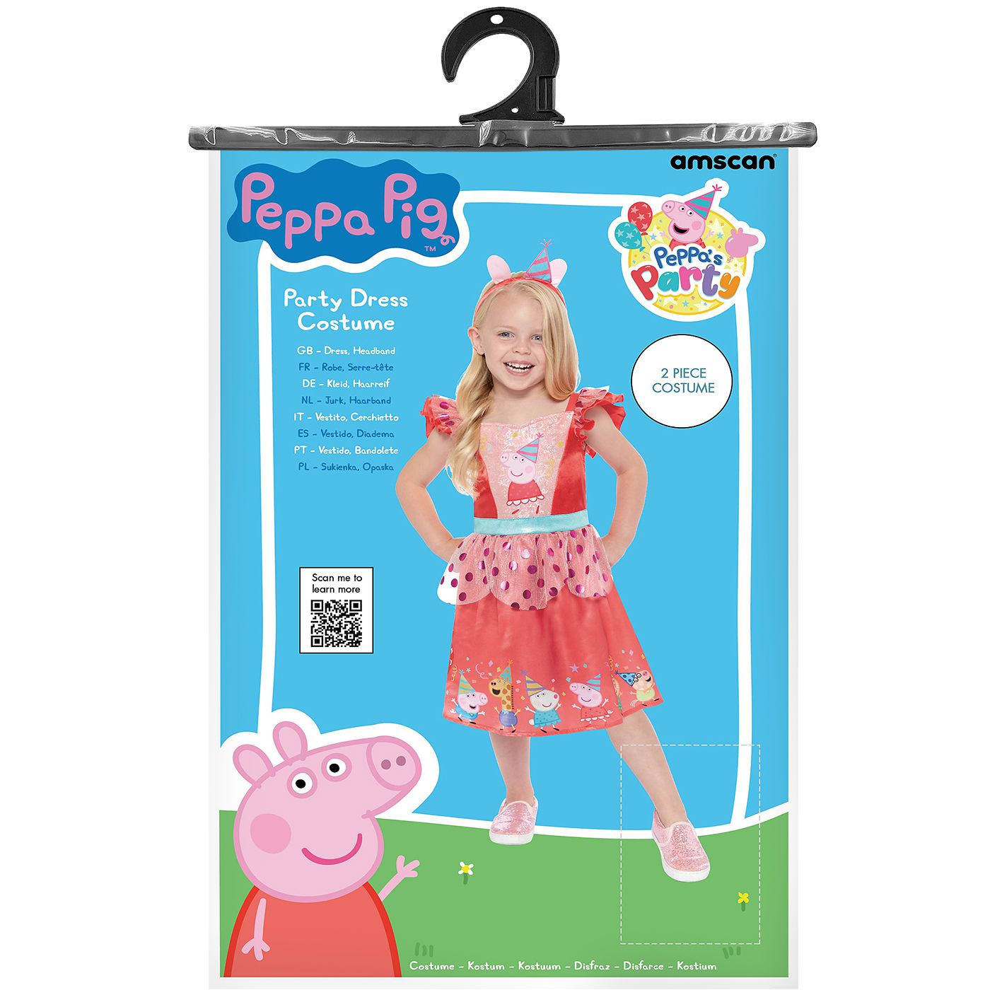 Στολή Πριγκίπισσα Πέπα το Γουρουνάκι για Κορίτσια 2-6 Ετών - Peppa Pig Party Dress - AMSCAN Στολή Πριγκίπισσα Πέπα το Γουρουνάκι για Κορίτσια 2-6 Ετών - Peppa Pig Party Dress - AMSCAN