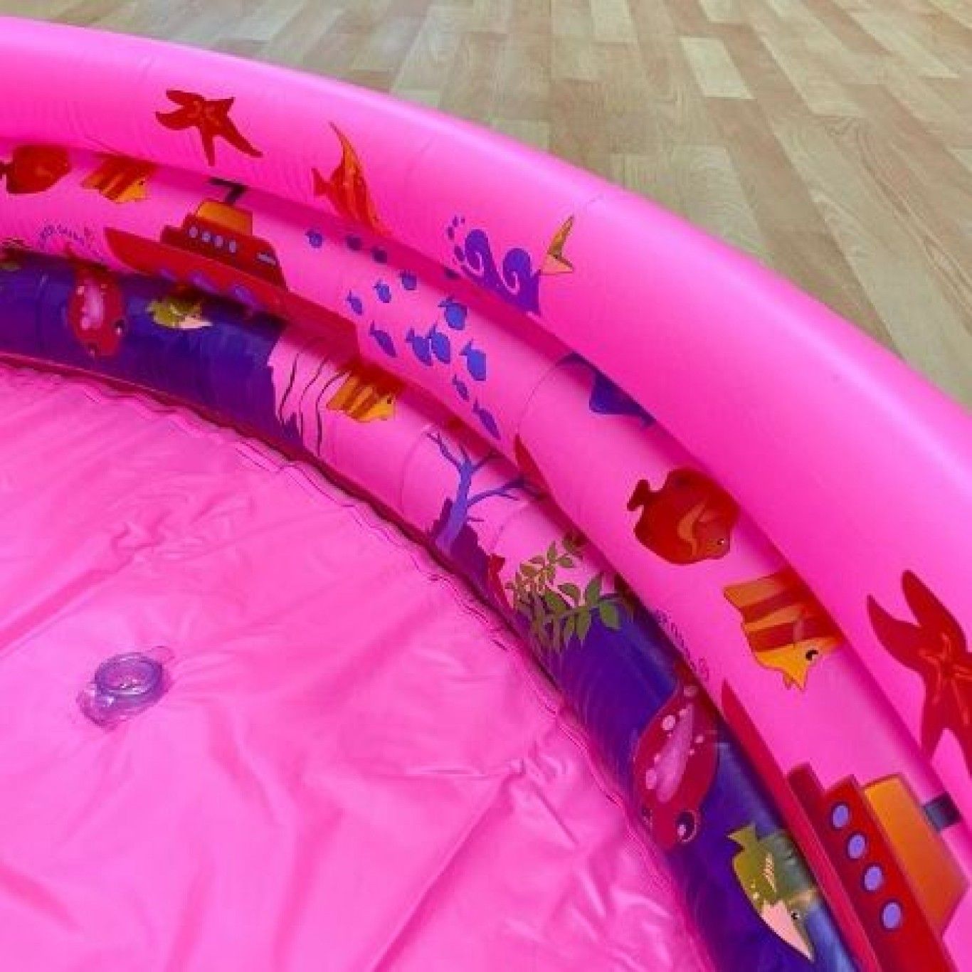 Στρογγυλή Παιδική Φουσκωτή Πισίνα 150x150cm Ροζ Στρογγυλή Παιδική Φουσκωτή Πισίνα 150x150cm Ροζ