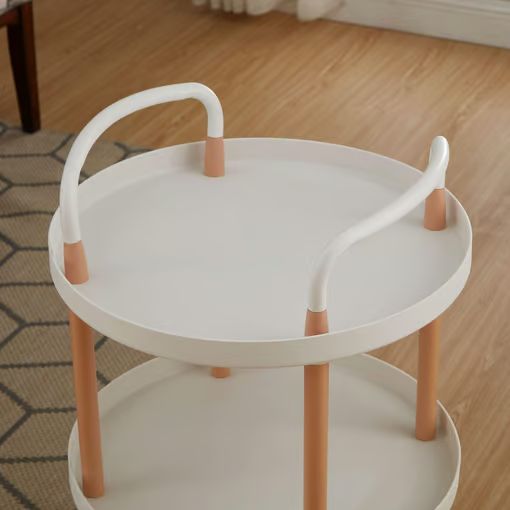 Στρογγυλή Πολυλειτουργική Τροχήλατη Ραφιέρα - Μεταλλικό Καρότσι Τριών Επιπέδων με 3 Ράφια και Ροδάκια - Στρογγυλό Τρόλεϊ Οργάνωσης Διακόσμησης σε Λευκό Χρώμα Στρογγυλή Πολυλειτουργική Τροχήλατη Ραφιέρα - Μεταλλικό Καρότσι Τριών Επιπέδων με 3 Ράφια και Ροδάκια - Στρογγυλό Τρόλεϊ Οργάνωσης Διακόσμησης σε Λευκό Χρώμα