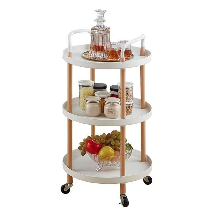 Στρογγυλή Πολυλειτουργική Τροχήλατη Ραφιέρα - Μεταλλικό Καρότσι Τριών Επιπέδων με 3 Ράφια και Ροδάκια - Στρογγυλό Τρόλεϊ Οργάνωσης Διακόσμησης σε Λευκό Χρώμα Στρογγυλή Πολυλειτουργική Τροχήλατη Ραφιέρα - Μεταλλικό Καρότσι Τριών Επιπέδων με 3 Ράφια και Ροδάκια - Στρογγυλό Τρόλεϊ Οργάνωσης Διακόσμησης σε Λευκό Χρώμα