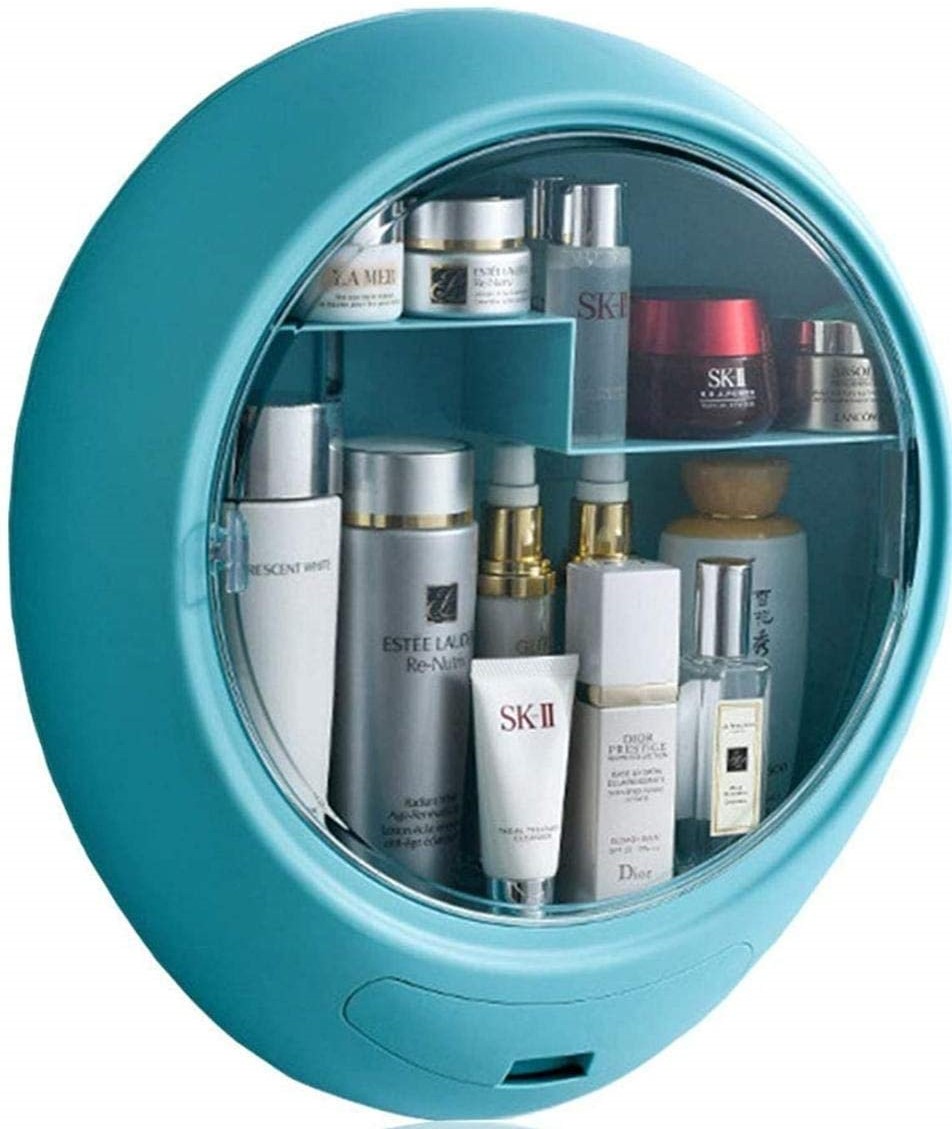 Στρογγυλό Επιτοίχιο Ντουλάπι Οργάνωσης με Ράφια & Συρτάρι Αποθήκευσης Στρογγυλό Επιτοίχιο Ντουλάπι Οργάνωσης με Ράφια & Συρτάρι Αποθήκευσης