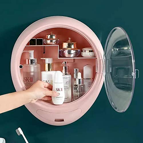 Στρογγυλό Επιτοίχιο Ντουλάπι Οργάνωσης με Ράφια & Συρτάρι Αποθήκευσης Στρογγυλό Επιτοίχιο Ντουλάπι Οργάνωσης με Ράφια & Συρτάρι Αποθήκευσης