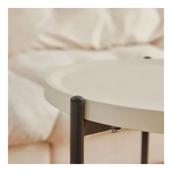 Στρογγυλό Βοηθητικό Τραπεζάκι 2 Επιπέδων SOHO με Ροδάκια 56x47.5cm Στρογγυλό Βοηθητικό Τραπεζάκι 2 Επιπέδων SOHO με Ροδάκια 56x47.5cm