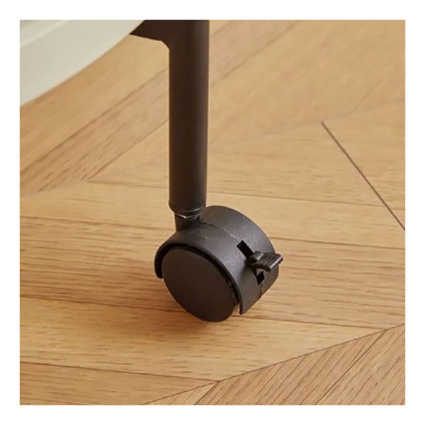 Στρογγυλό Βοηθητικό Τραπεζάκι 2 Επιπέδων SOHO με Ροδάκια 56x47.5cm Στρογγυλό Βοηθητικό Τραπεζάκι 2 Επιπέδων SOHO με Ροδάκια 56x47.5cm