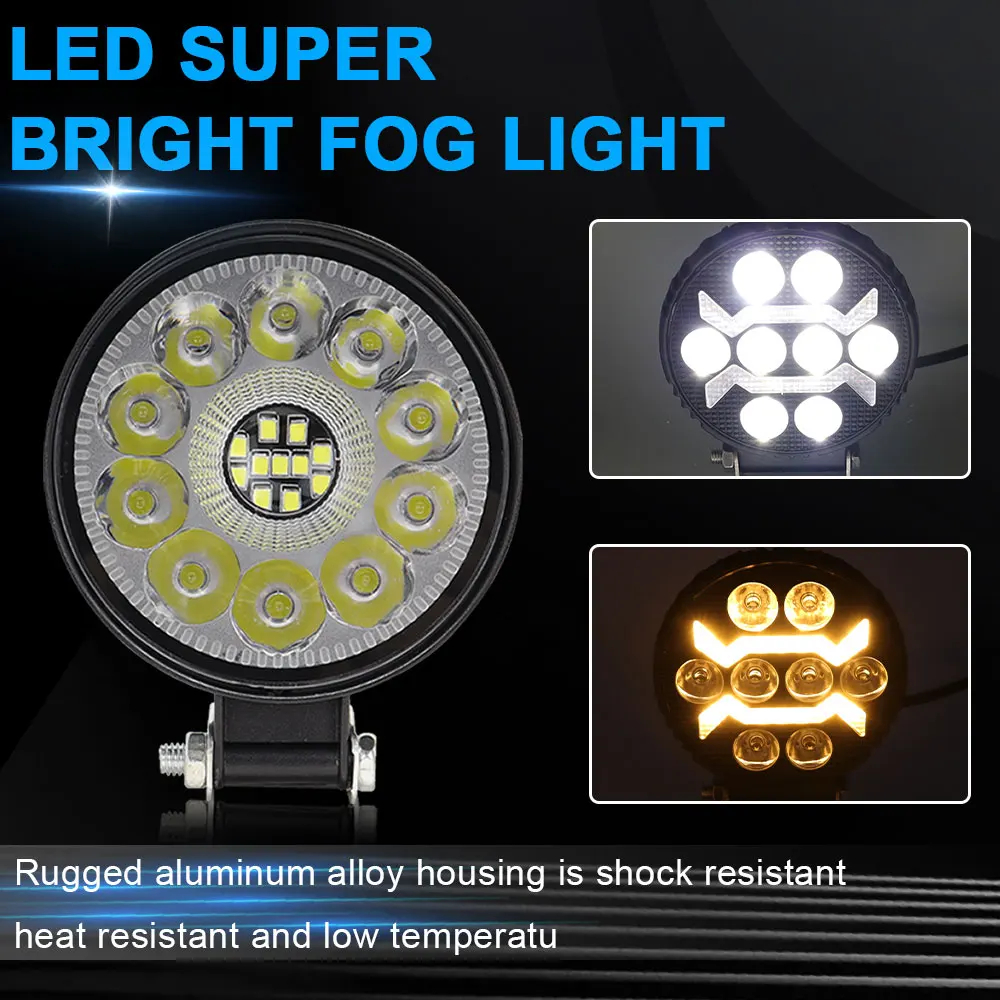 Στρογγυλός Προβολέας Οχημάτων με 8 LED Στρογγυλός Προβολέας Οχημάτων με 8 LED