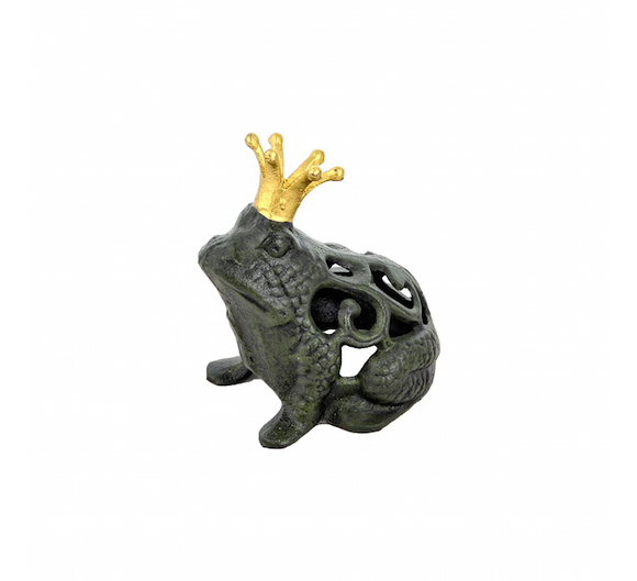 Συμβολικός Διακοσμητικός Μαντεμένιος Βάτραχος Τύχης 16εκ με Κορόνα Συμβολικός Διακοσμητικός Μαντεμένιος Βάτραχος Τύχης 16εκ με Κορόνα