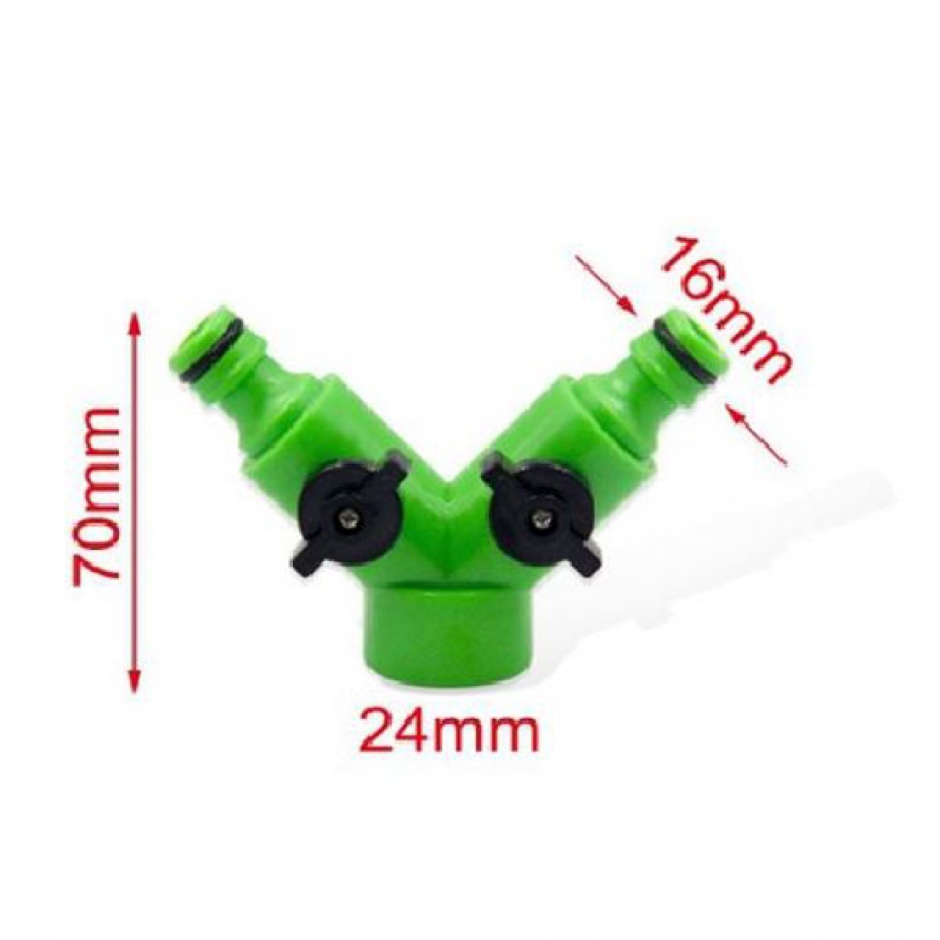 Σύνδεσμος-Ρακόρ με Δύο Υποδοχές για Λάστιχο σε Πράσινο Χρώμα 7x2.4x1.6 cm Σύνδεσμος-Ρακόρ με Δύο Υποδοχές για Λάστιχο σε Πράσινο Χρώμα 7x2.4x1.6 cm